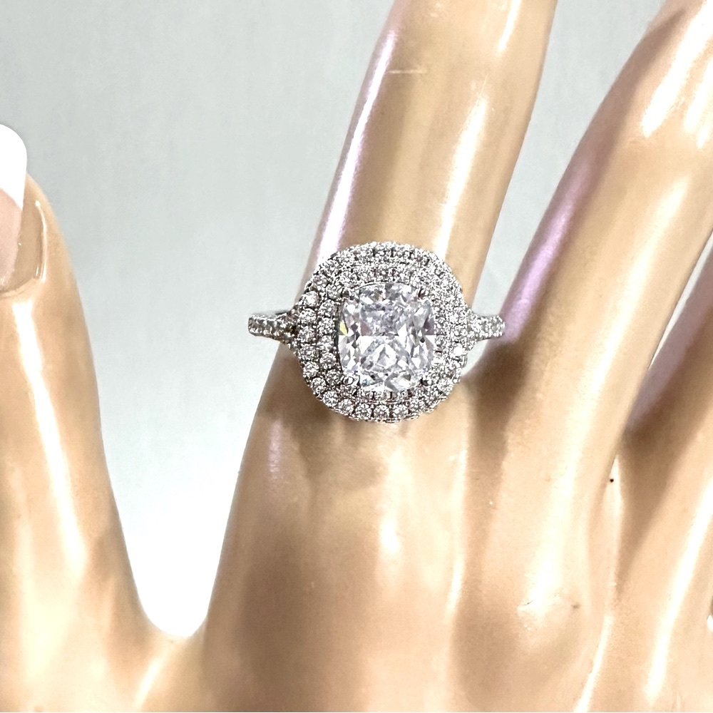 Tibetan silver stamped .925 ring. Cubic zirconia‎ simulated diamond. Size 8.25 9